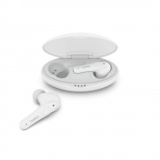 Belkin Soundform Rise In-ear Bluetooth Handsfree Ακουστικά με Αντοχή στον Ιδρώτα και Θήκη Φόρτισης Λευκά